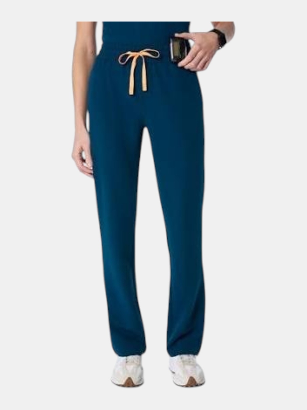 Figs Deep Reef High Waisted Salida Straight Leg Scrub